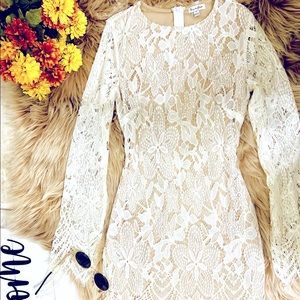 Midi dress Beige size S